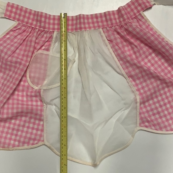 Vintage Gingham Half Apron - Picture 2 of 2